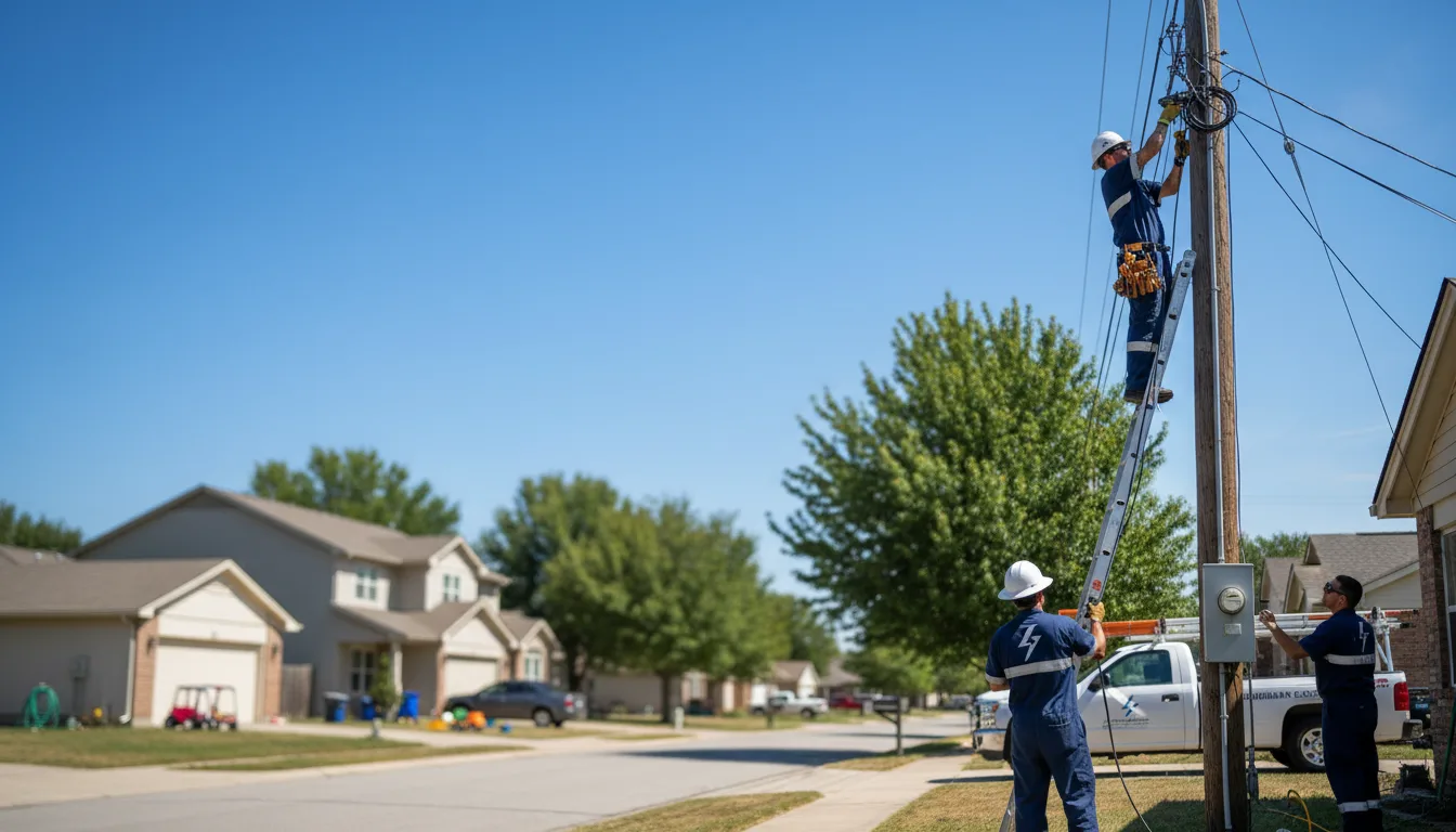 Residential electrician providing installation services in Harford, NY